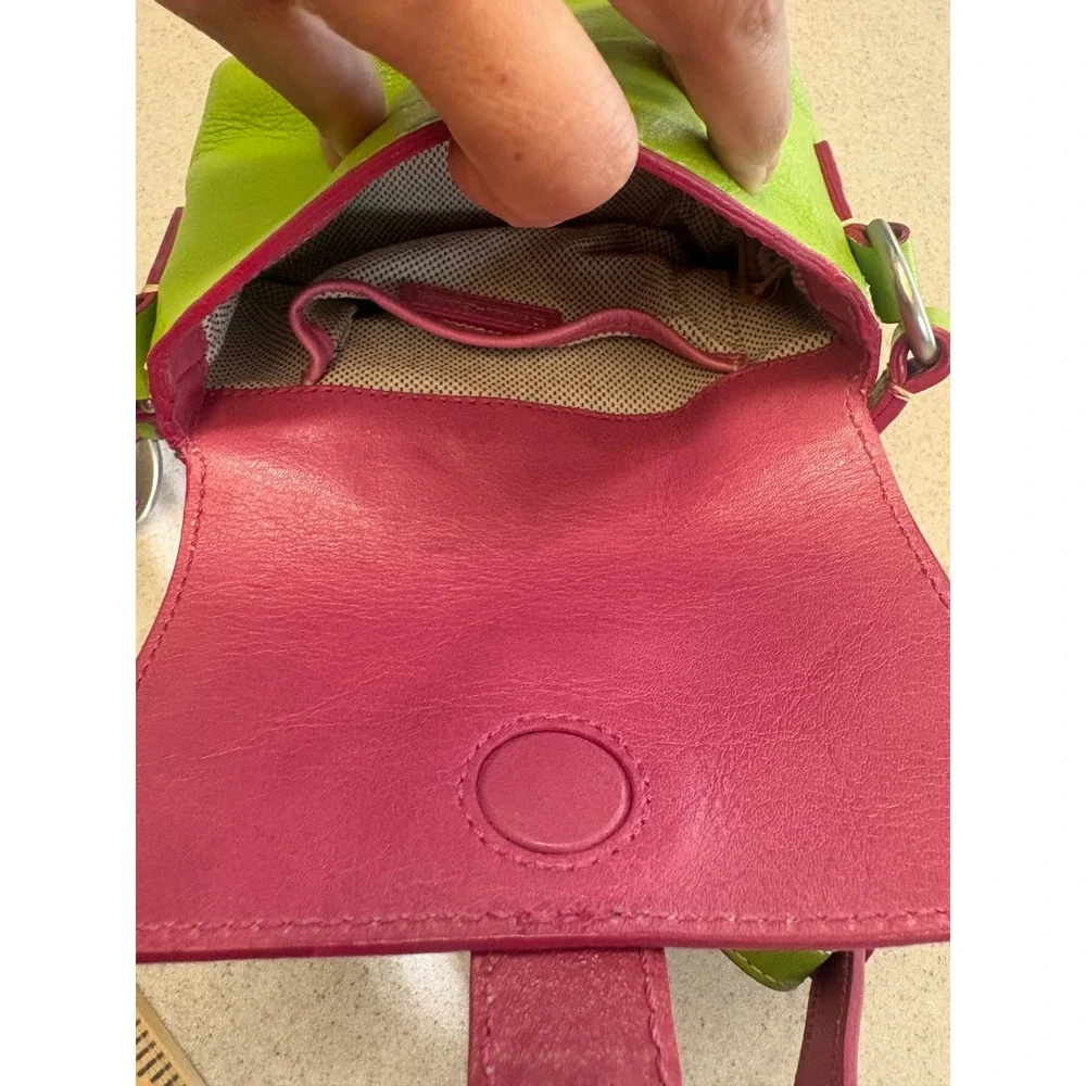 Dooney & Bourke Lime Heart Buckle‎ Mini Shoulder Bag Y2K